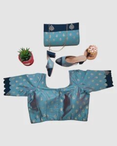 Emerald blue with dark green